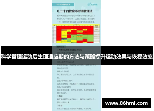 科学管理运动后生理适应期的方法与策略提升运动效果与恢复效率